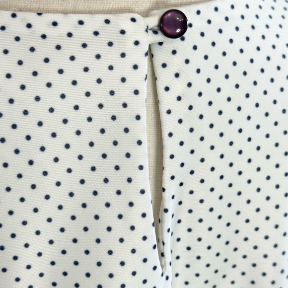 Good Times Blouse L White Polka Dot Vintage - Picture 7 of 8